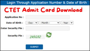 CTET Admit Card