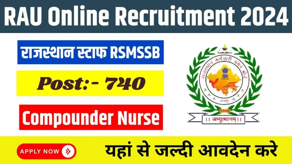 RAU Online Recruitment 2024