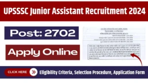 UPSSSC Junior Assistant Recruitment 2024